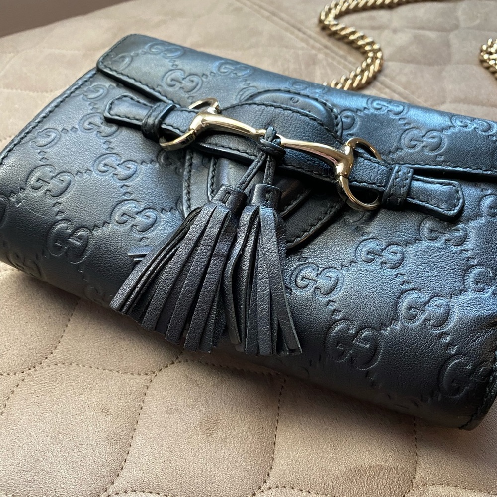 100% GUCCI guccissima emily chain bag - Picture 4 of 8